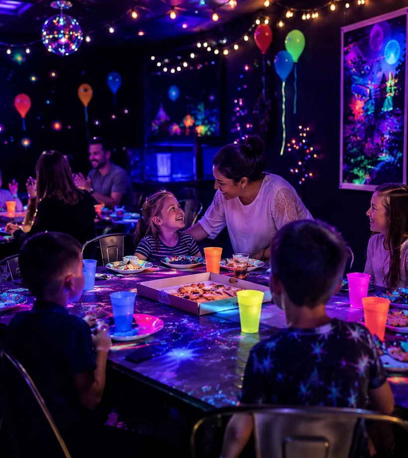 Birthday group celebrating at Imagine 3D Mini Golf